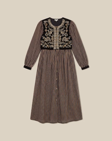Monsoon Elise Check Midi Dress
