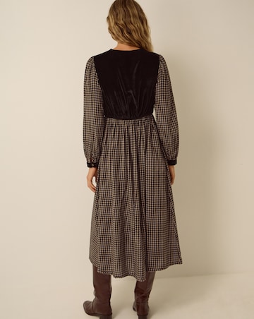 Monsoon Elise Check Midi Dress