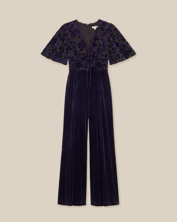 Monsoon Nadine Floral Velvet Jumpsuit