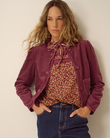 Monsoon Fay Flower Corduroy Jacket