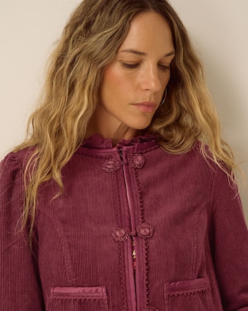 Monsoon Fay Flower Corduroy Jacket