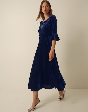 Monsoon Clara Velvet Midi Dress