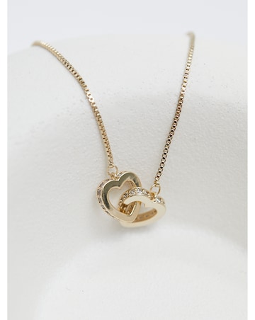 Jon Richard Gold Plated Interlink Heart Toggle Bracelet