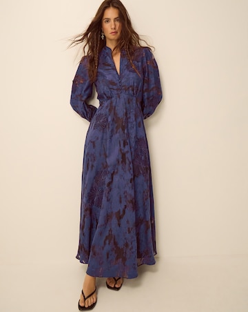 Monsoon Glen Floral Jacquard Midi Dress