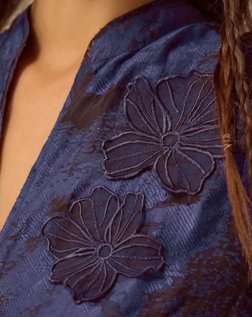 Monsoon Glen Floral Jacquard Midi Dress