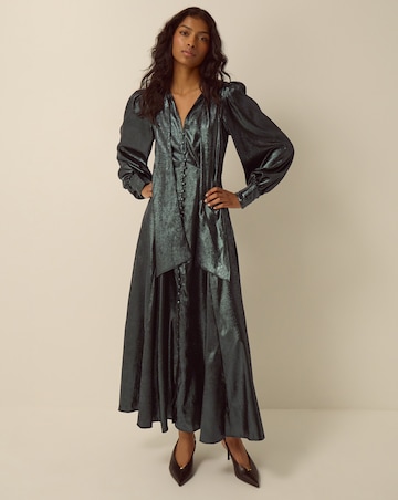 Monsoon Madelyn Metallic Midi Dress
