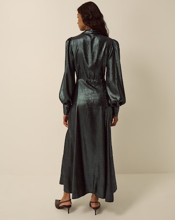 Monsoon Madelyn Metallic Midi Dress