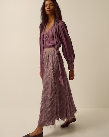 Monsoon Mira Metallic Pussybow Blouse