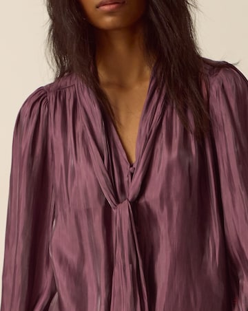 Monsoon Mira Metallic Pussybow Blouse
