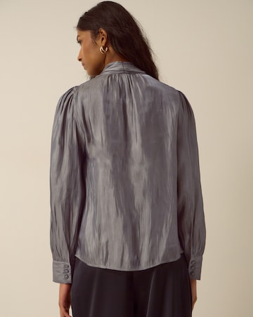 Monsoon Mira Metallic Pussybow Blouse