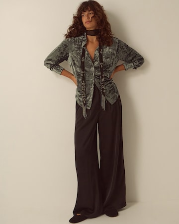 Monsoon Ola Oversized Velvet Shirt
