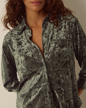 Monsoon Ola Oversized Velvet Shirt