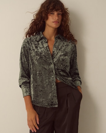 Monsoon Ola Oversized Velvet Shirt