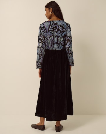Monsoon Claudia Floral Devor Midi Dress