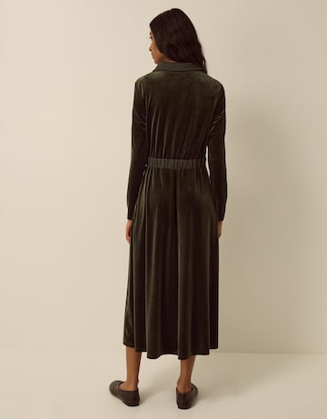Monsoon Zeyna Zip Velvet Midi Dress