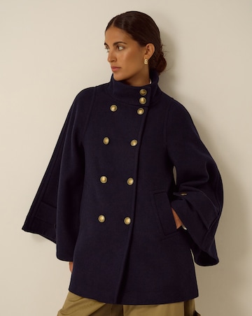 Monsoon Frida Funnel Neck Cape Coat
