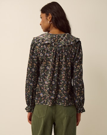 Monsoon Carly Floral Velvet Shirt
