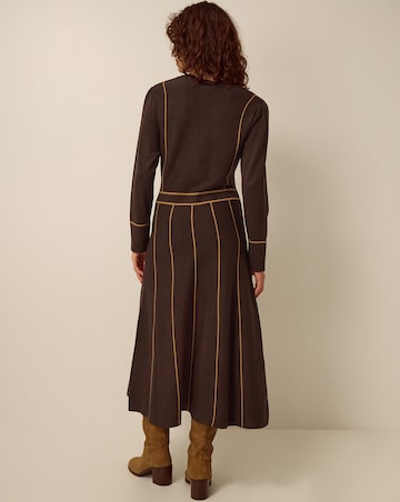 Monsoon Zola Stripe Knit Midi Dress