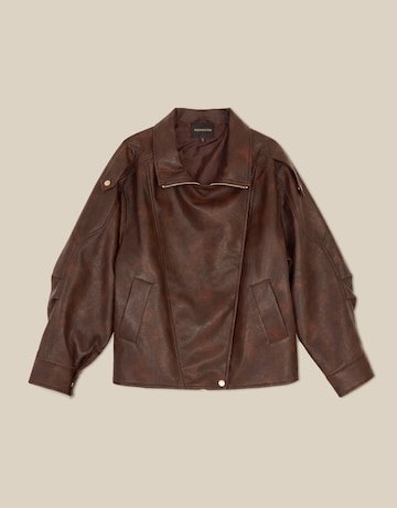 Monsoon Grace Faux Leather Bomber Jacket