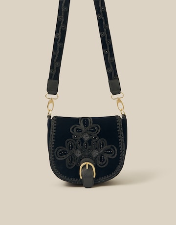 Monsoon Dori Velvet Crossbody Bag