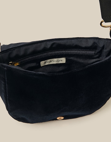 Monsoon Dori Velvet Crossbody Bag