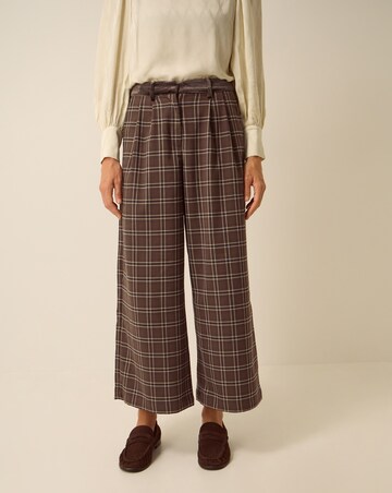 Monsoon Gracie Check Wide Leg Trousers