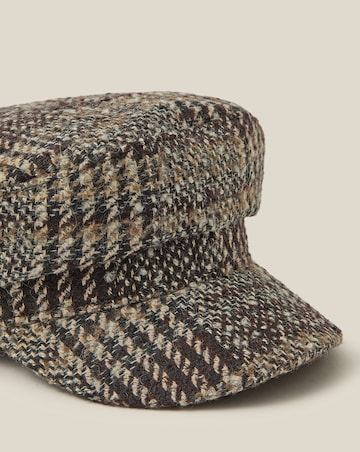 Monsoon Myla Check Baker Boy Hat