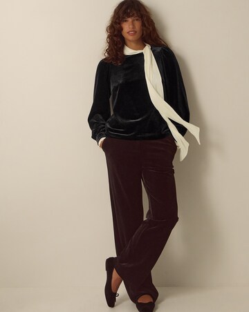 Monsoon Tia Tie Neck Velvet Top