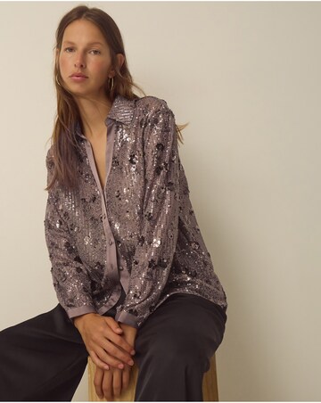 Monsoon Seema Long Sleeve Sequin Shirt