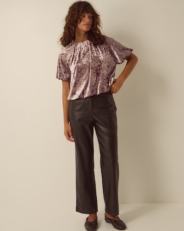 Monsoon Breeda Bubble Hem Velvet Top