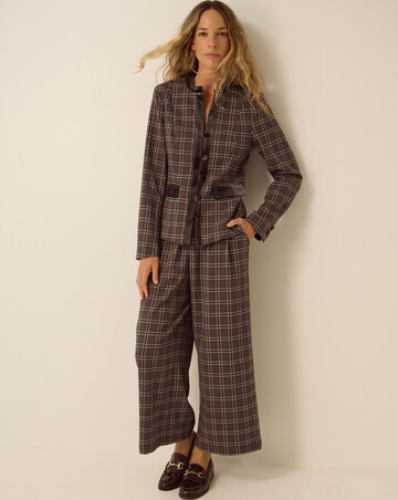 Monsoon Gracie Check Print Jacket