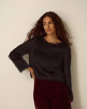 Monsoon Tessa Long Sleeve Fringe Top