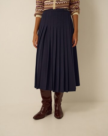 Monsoon Nancy Pleated Midi Skirt