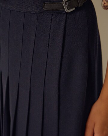 Monsoon Nancy Pleated Midi Skirt