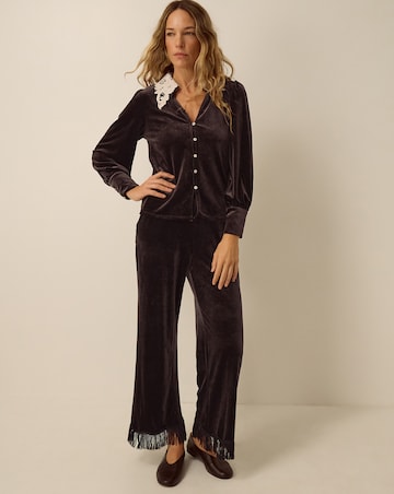 Monsoon Tami Tassel Velvet Trousers