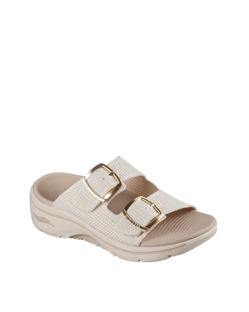 Skechers Go Walk Arch Support Buckle Sandals Standard Fit