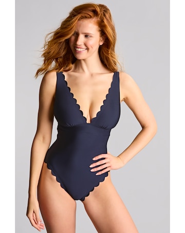 Panache Taylor Non Wired Swimsuit Signature Ink Blue