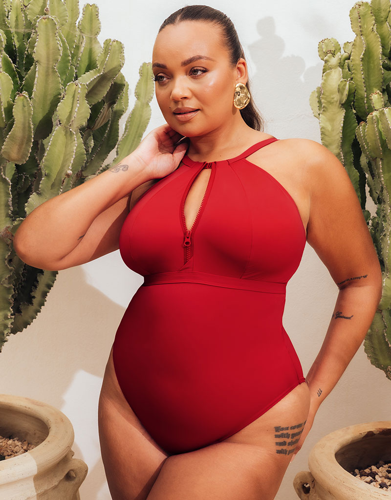 Curvy Kate Zip Tide Non-Wired Swimsuit