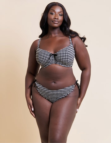 Curvy Kate Holiday Check Scooped Balcony Bikini Top
