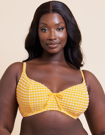 Curvy Kate Holiday Check Scooped Balcony Bikini Top