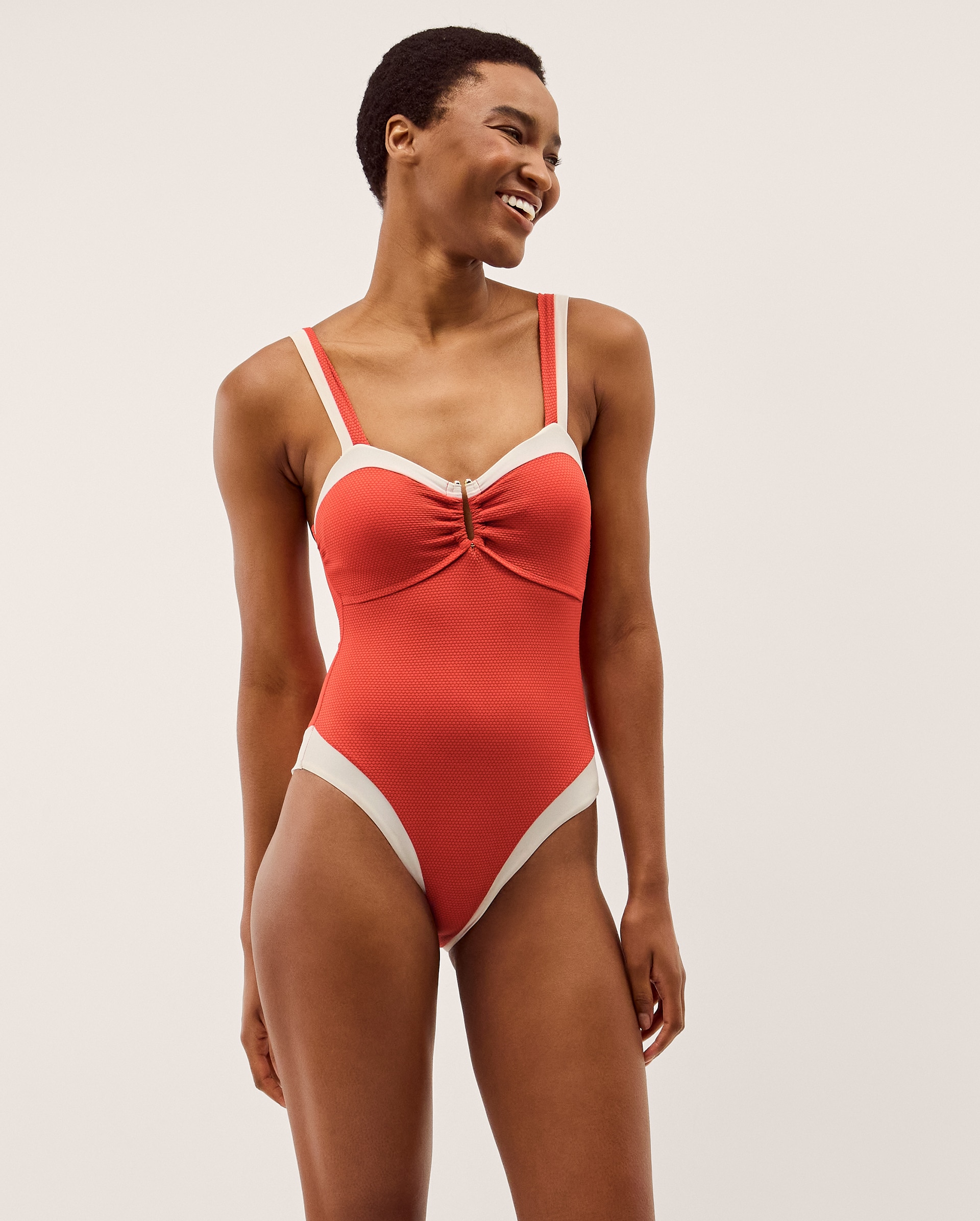 New In - Monsoon Sabrina Two Tone Swimsuit