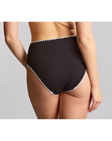 Swimwear High Waist Brief Aurora Black/White