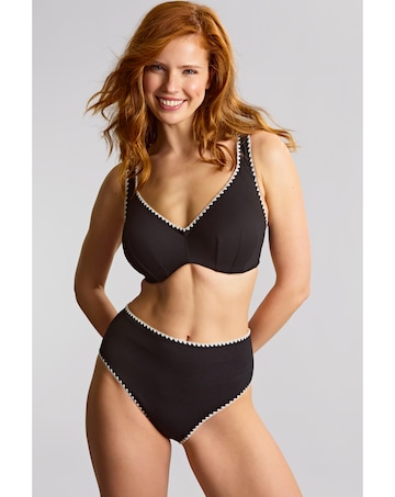 Swimwear High Waist Brief Aurora Black/White