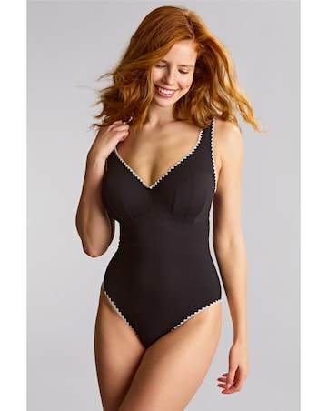 Swimwear Lara Plunge Swimsuit Aurora Black/White