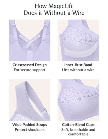 Glamorise Plus Size MagicLift Cotton Support Bra 1001