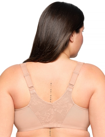 Glamorise Plus Size Lacey T-Back WonderWire Bra 9246