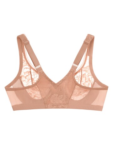 Glamorise Plus Size Lacey T-Back WonderWire Bra 9246