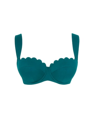 Panache Bette Balcony Bikini Top Teal Blue