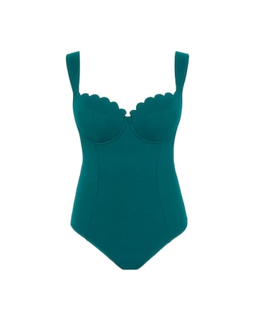 Panache Monica Balcony Swimsuit Teal Blue