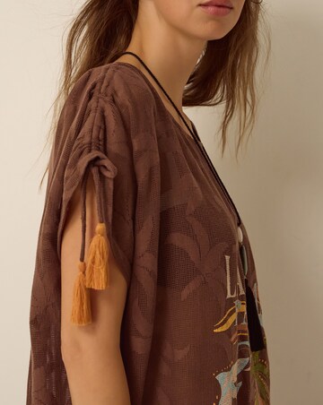 Monsoon La Palma Jacquard Midi Kaftan